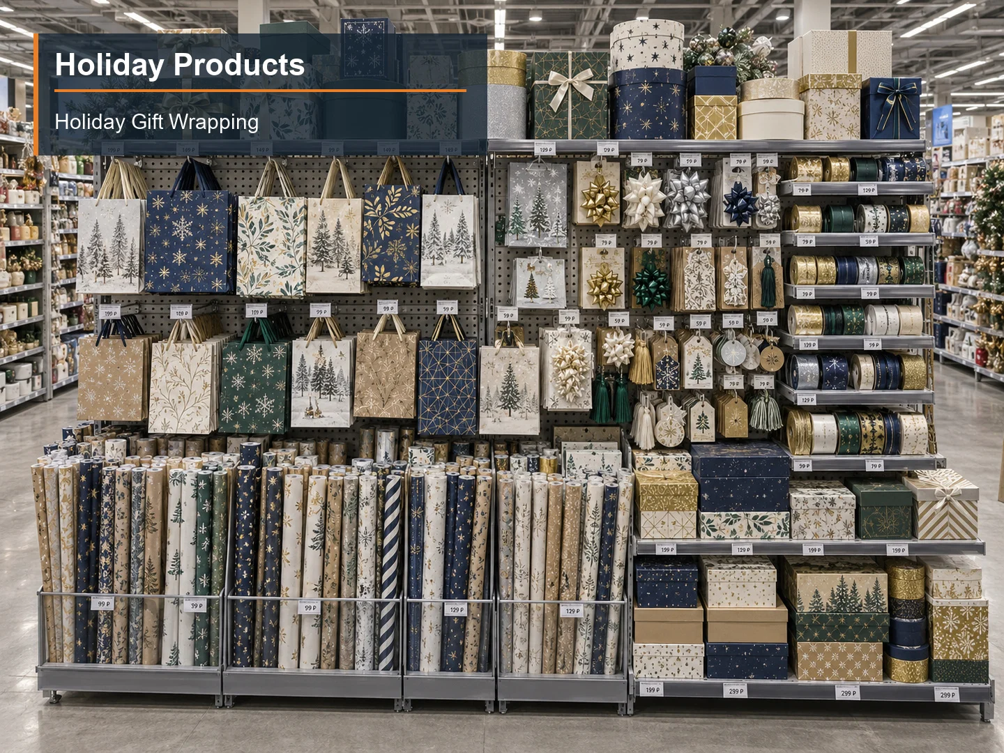 Holiday Gift Wrapping numbered subcategory photograph