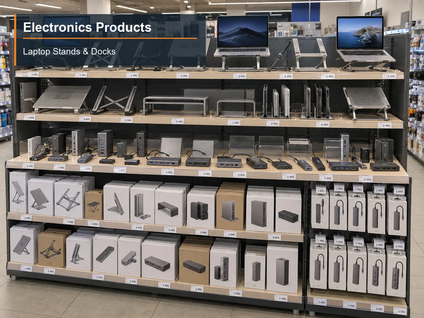 Laptop Stands & Docks numbered subcategory photograph