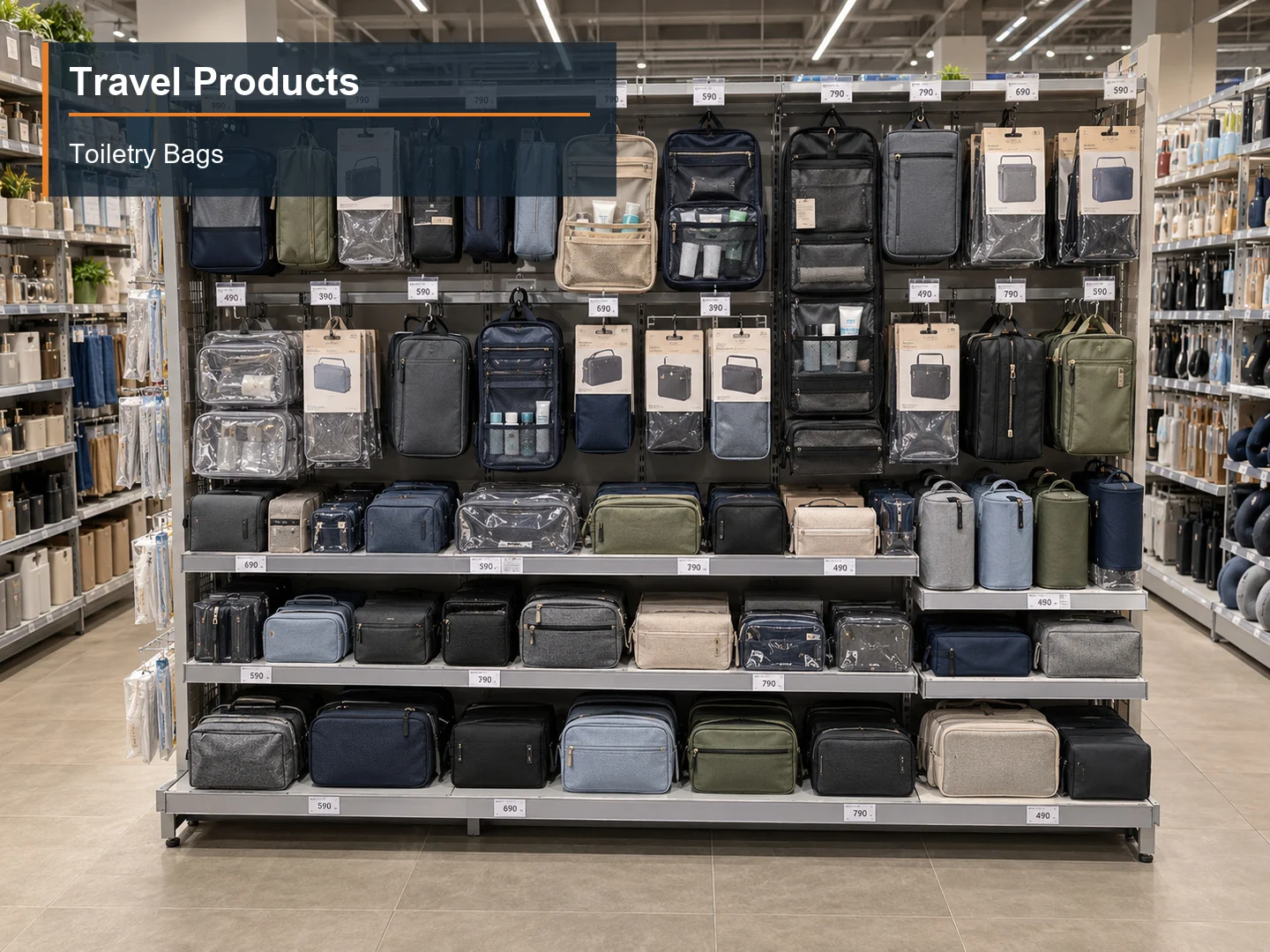 Toiletry Bags numbered subcategory photograph