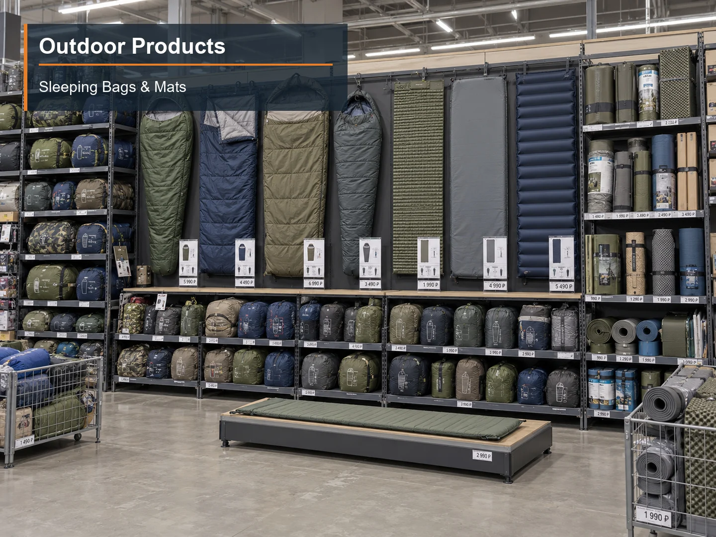 Sleeping Bags & Mats numbered subcategory photograph
