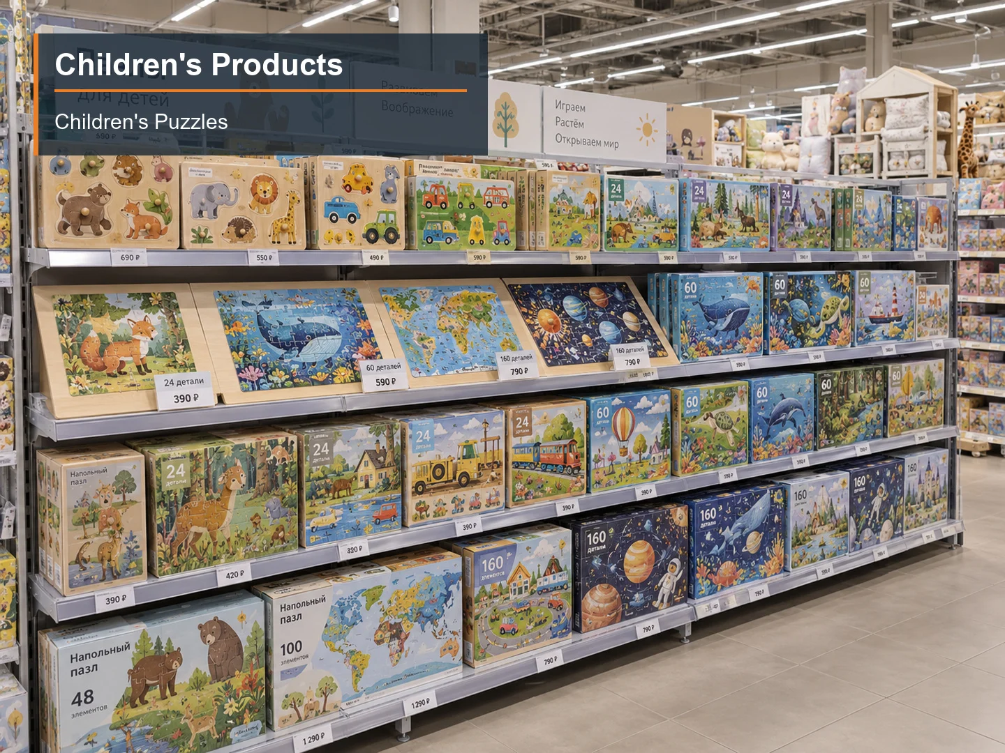 Children's Puzzles numbered subcategory photograph