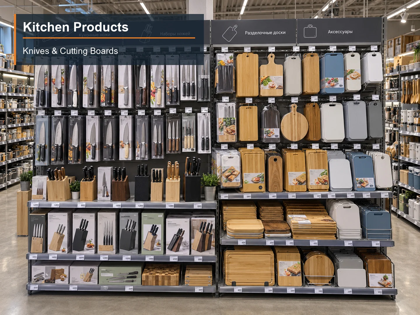 Knives & Cutting Boards numbered subcategory photograph