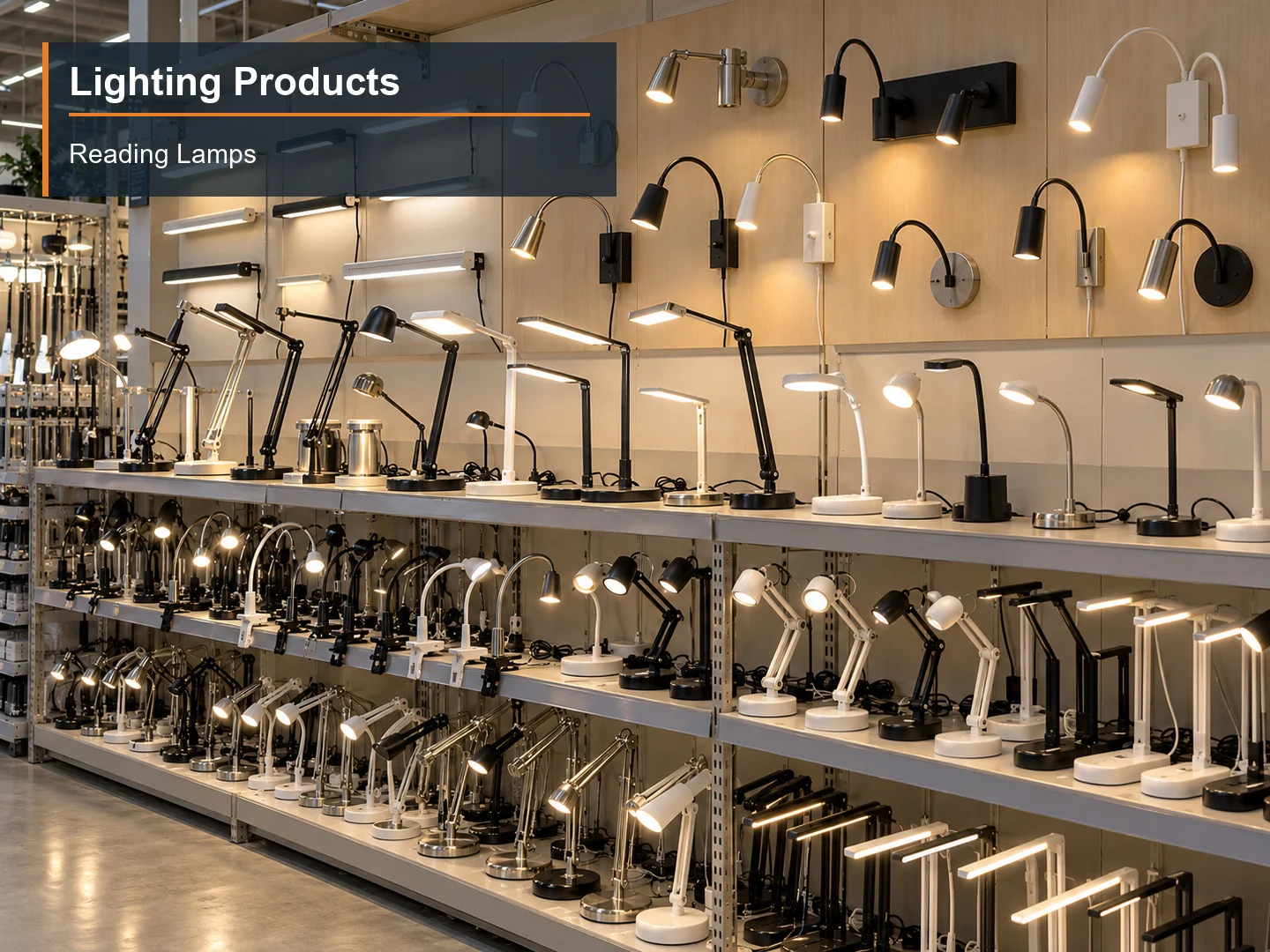 Reading Lamps numbered subcategory photograph