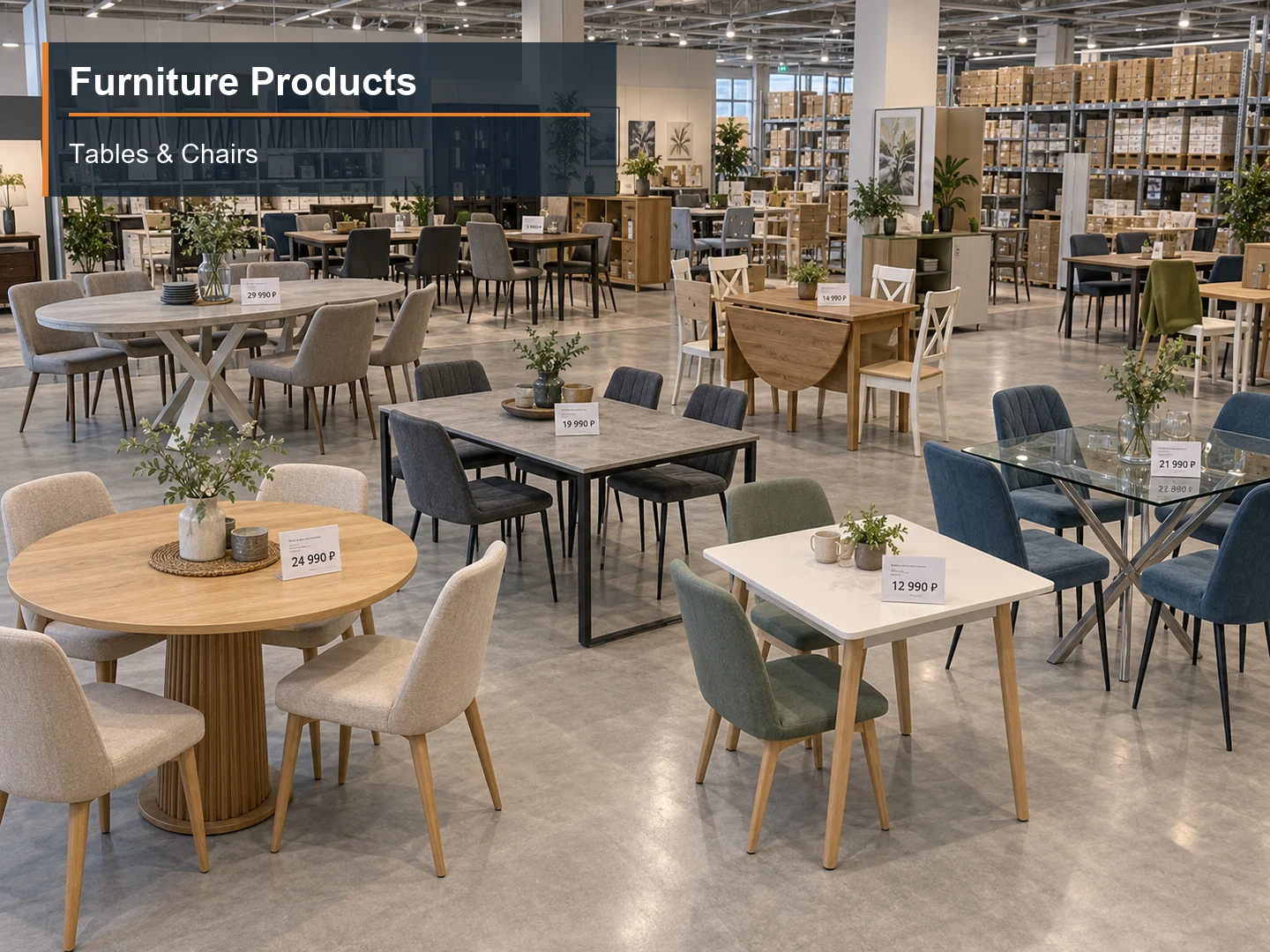 Tables & Chairs numbered subcategory photograph