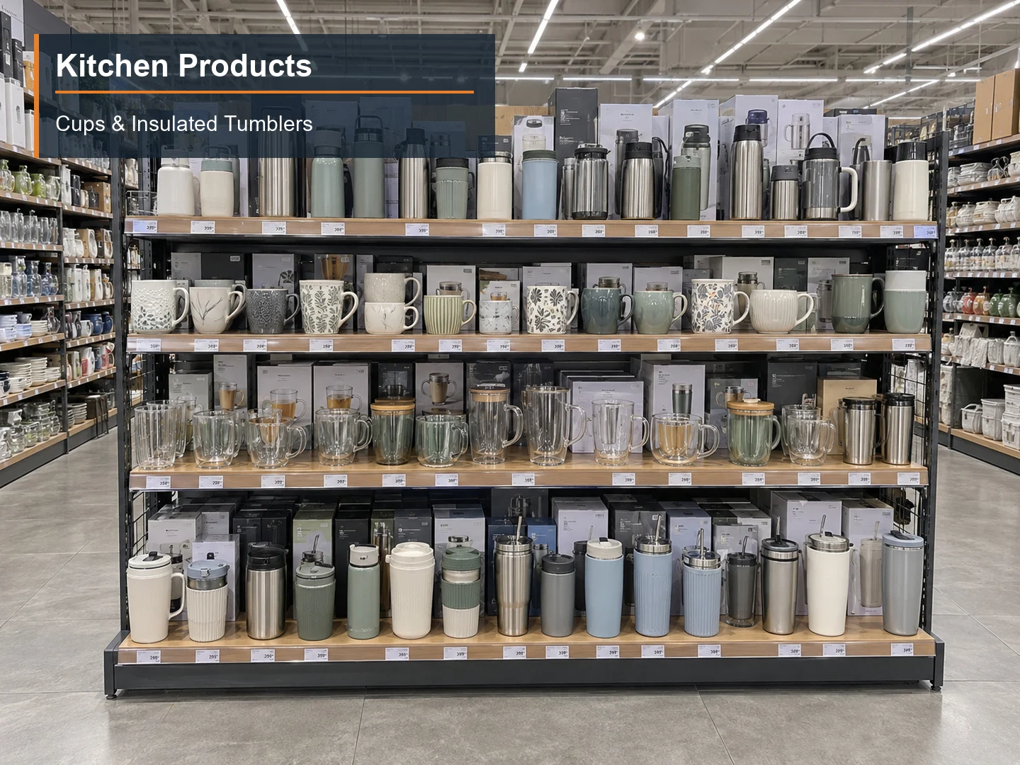Cups & Insulated Tumblers numbered subcategory photograph