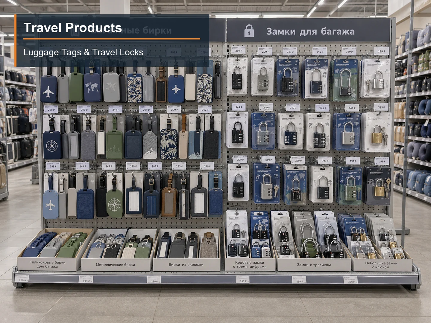 Luggage Tags & Travel Locks numbered subcategory photograph