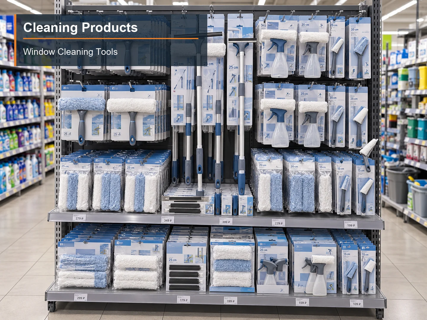 Window Cleaning Tools numbered subcategory photograph