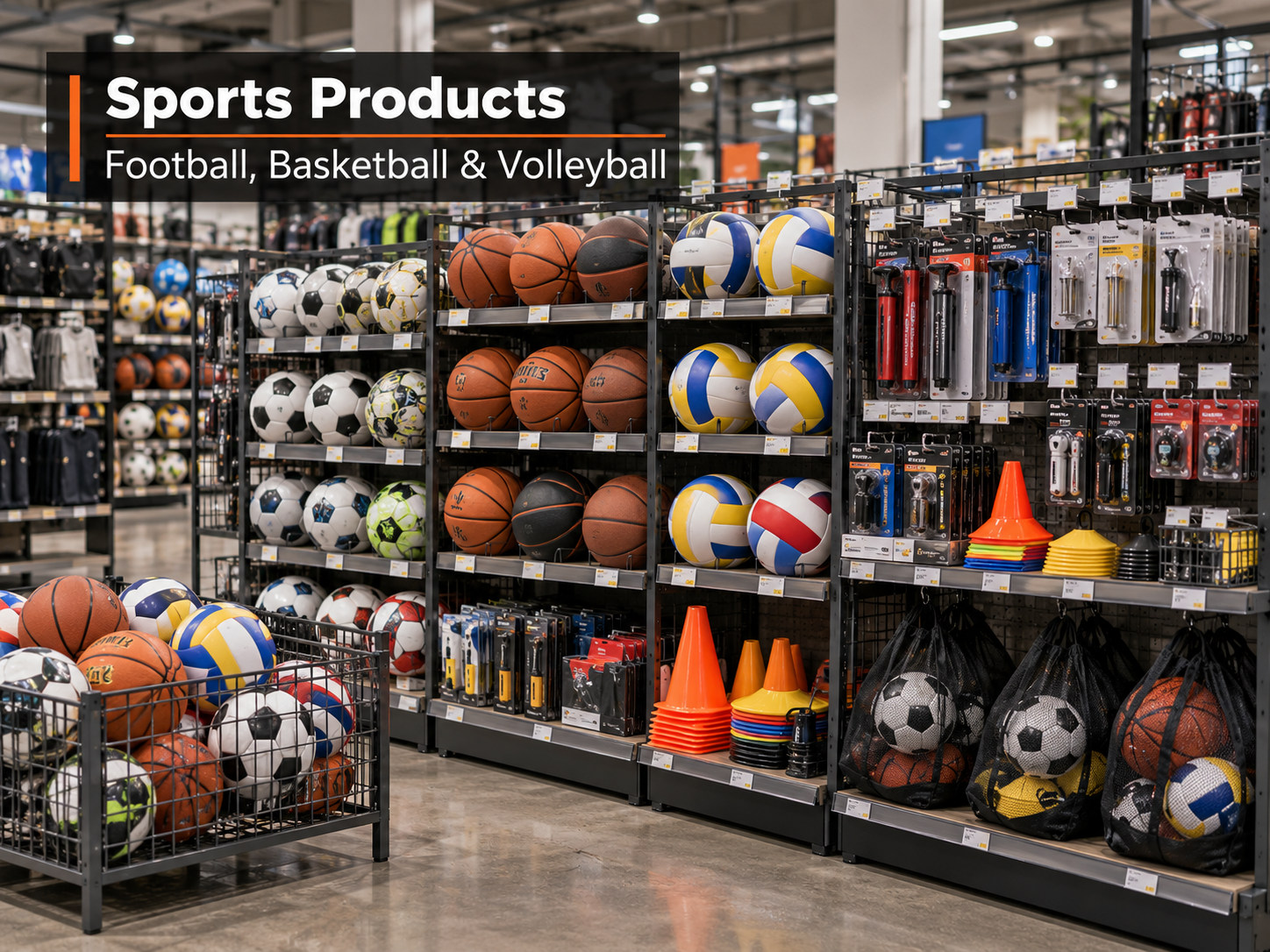 Football, Basketball & Volleyball numbered subcategory photograph