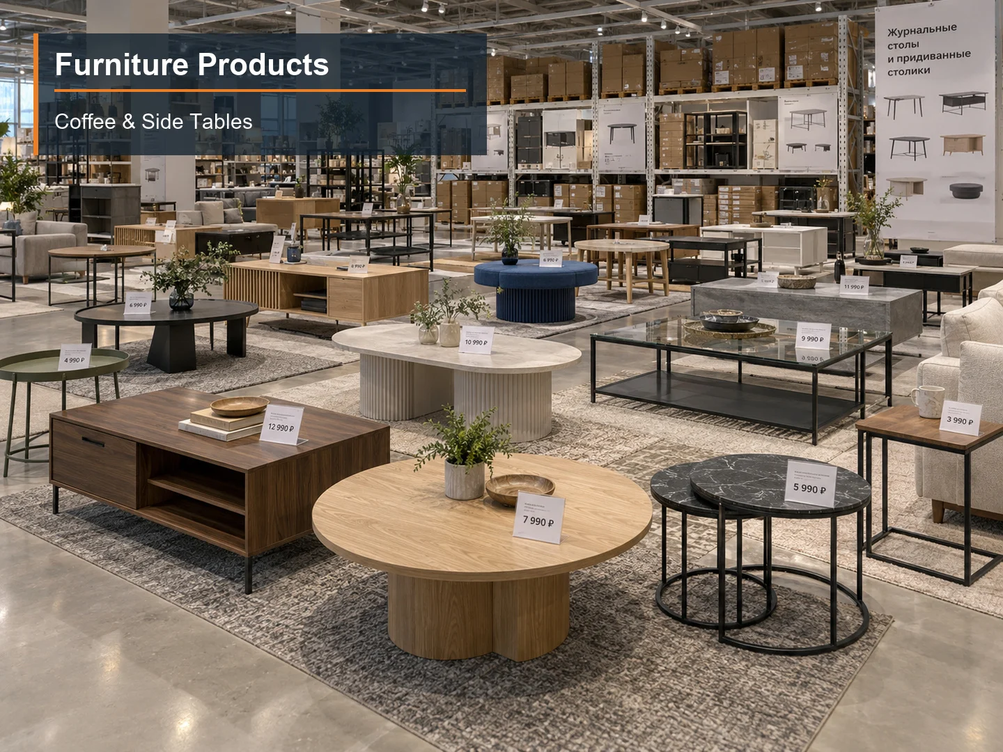 Coffee & Side Tables numbered subcategory photograph