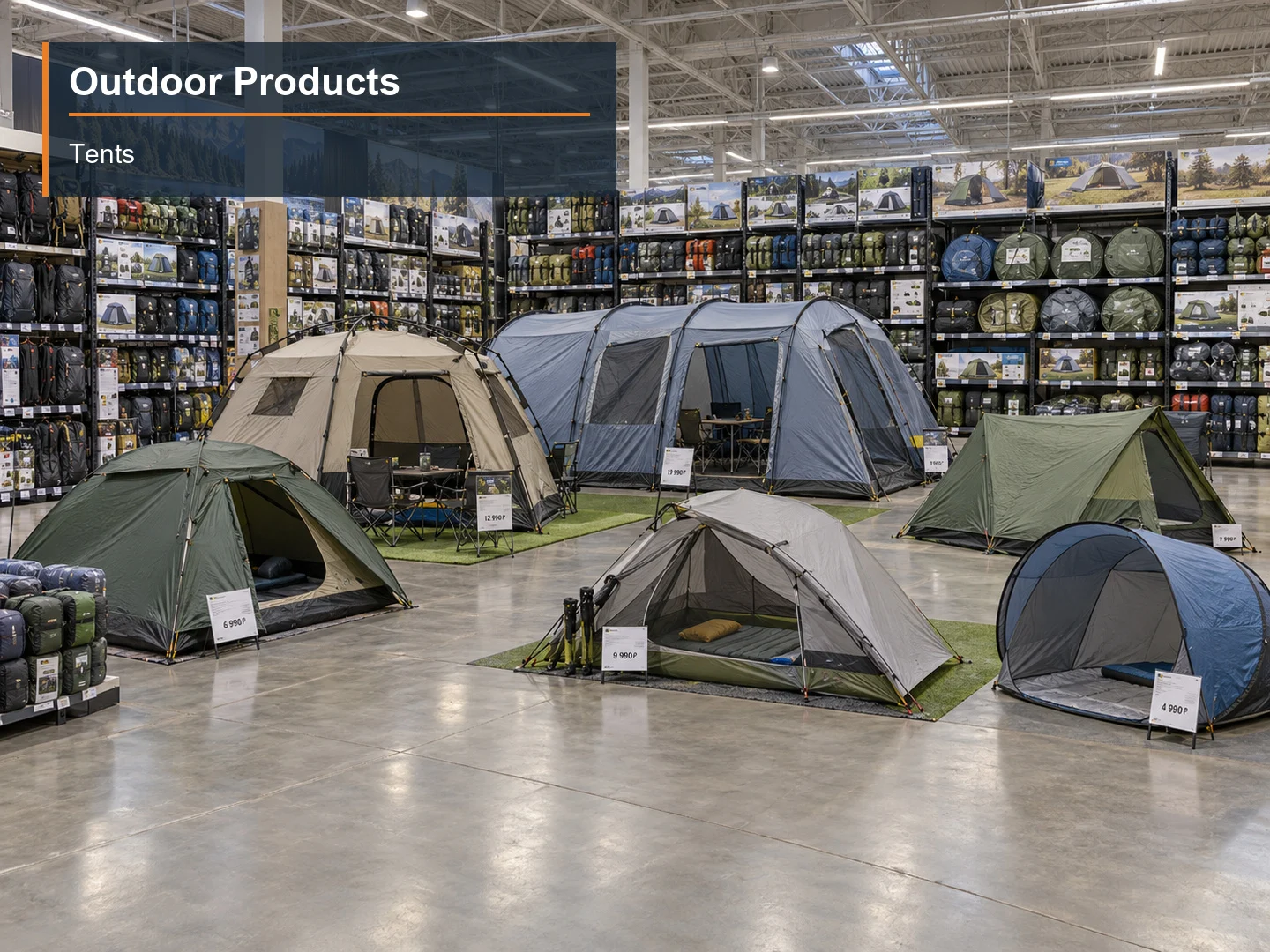 Tents numbered subcategory photograph