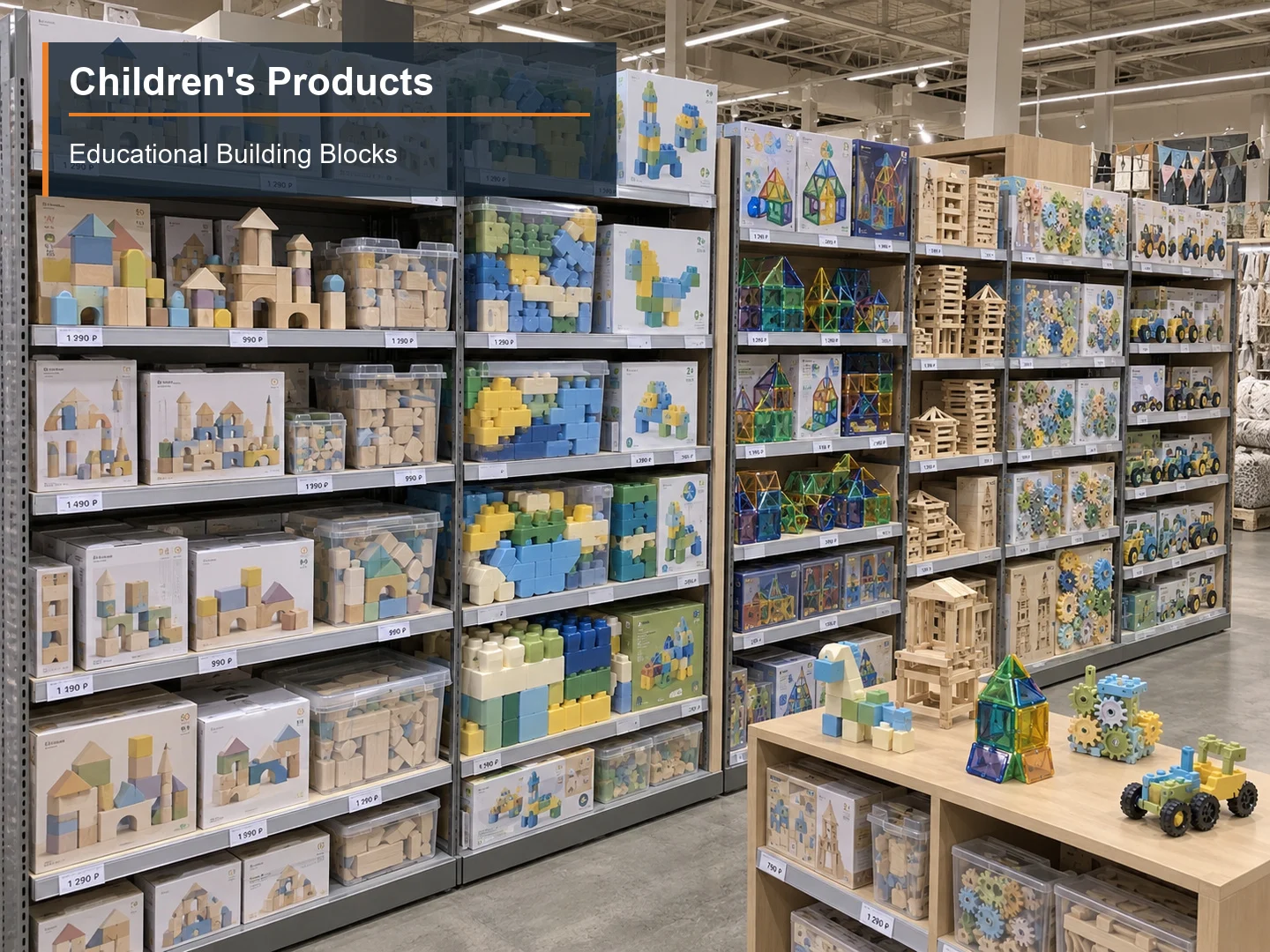 Educational Building Blocks numbered subcategory photograph