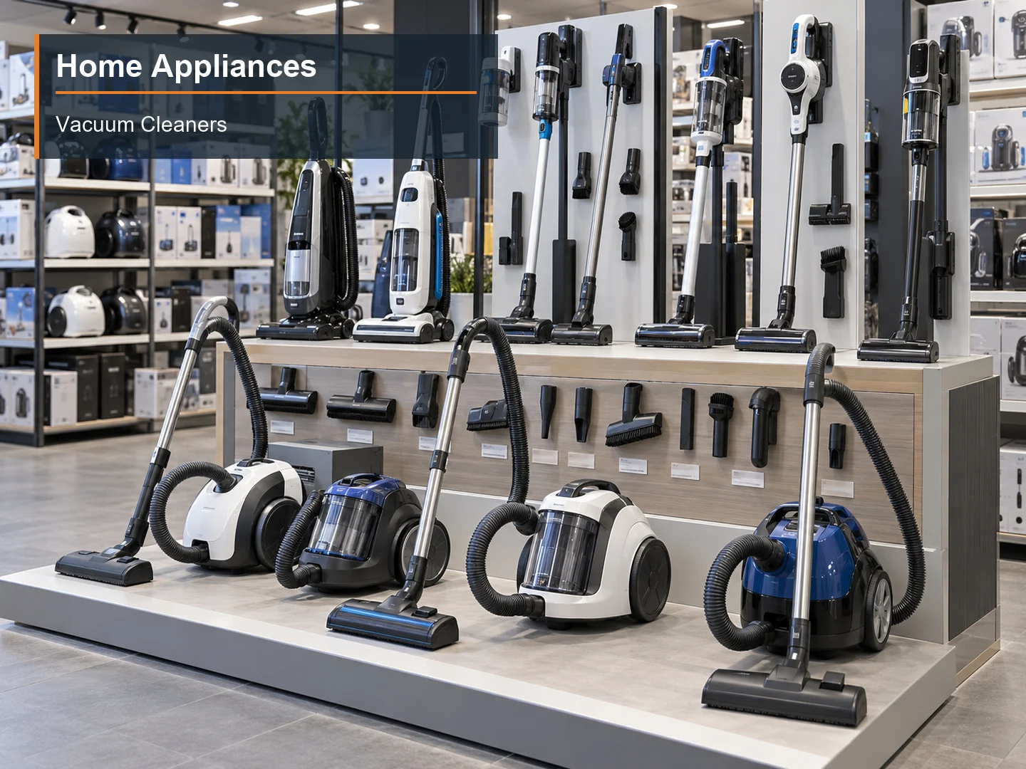Vacuum Cleaners numbered subcategory photograph