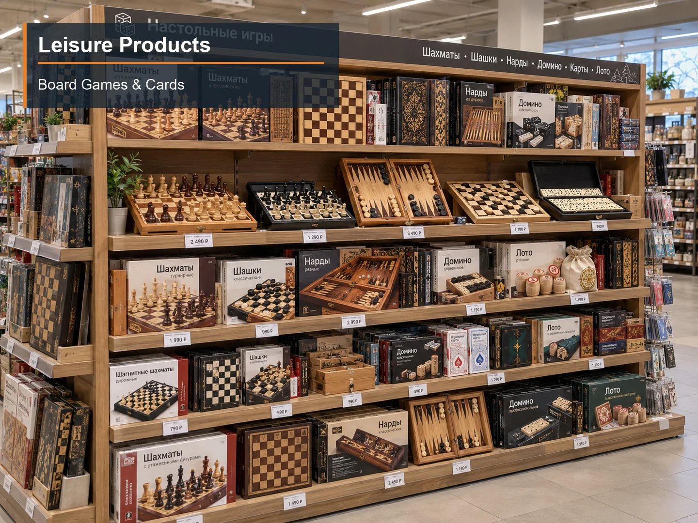 Board Games & Cards numbered subcategory photograph