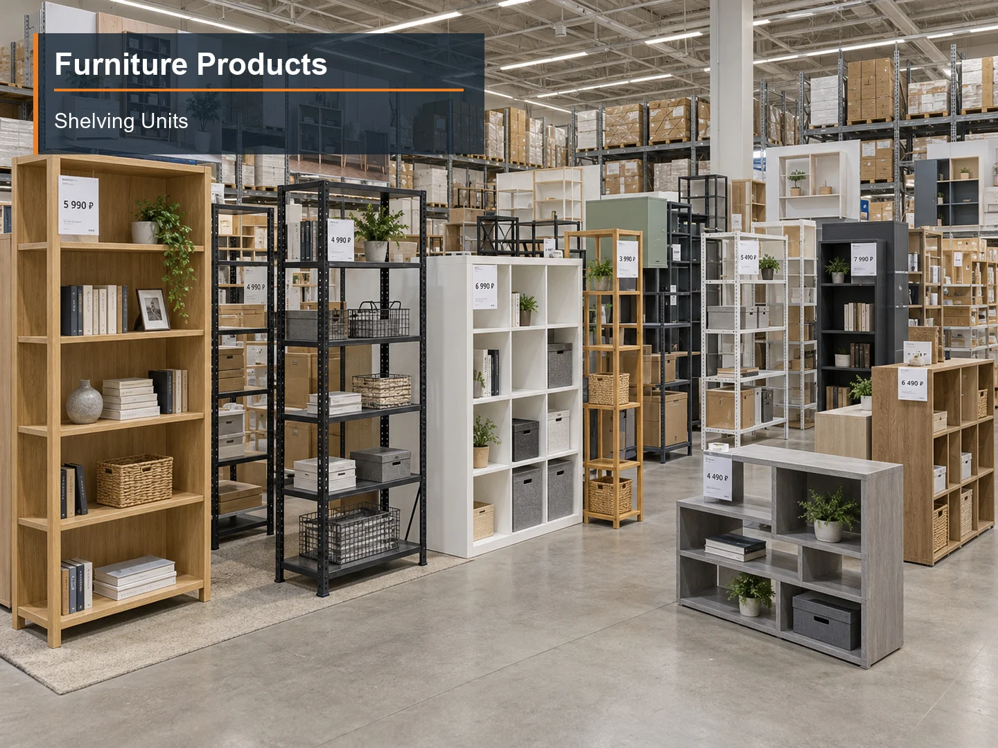 Shelving Units numbered subcategory photograph