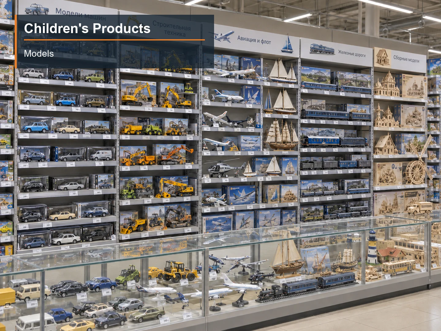 Models numbered subcategory photograph