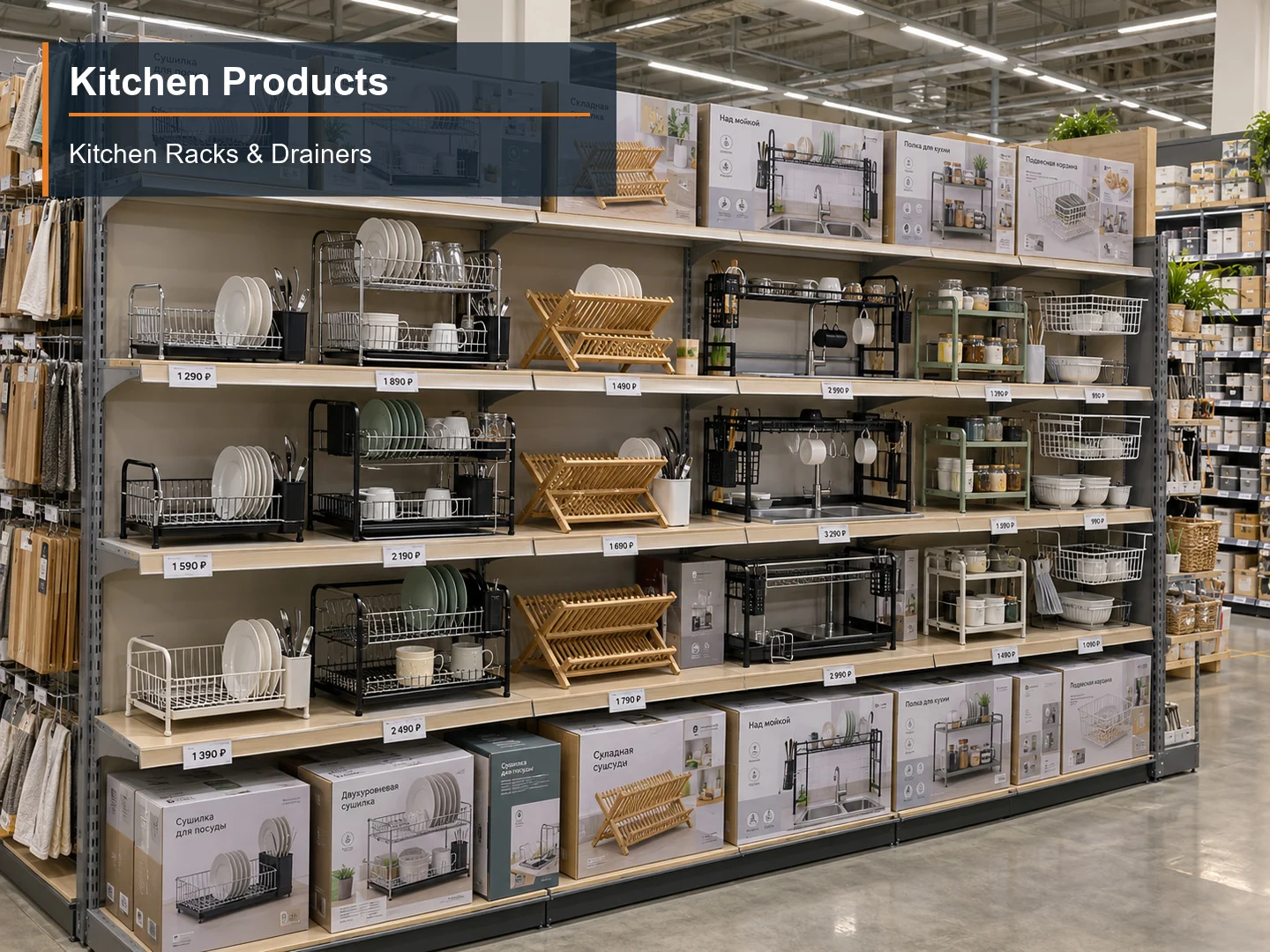 Kitchen Racks & Drainers numbered subcategory photograph