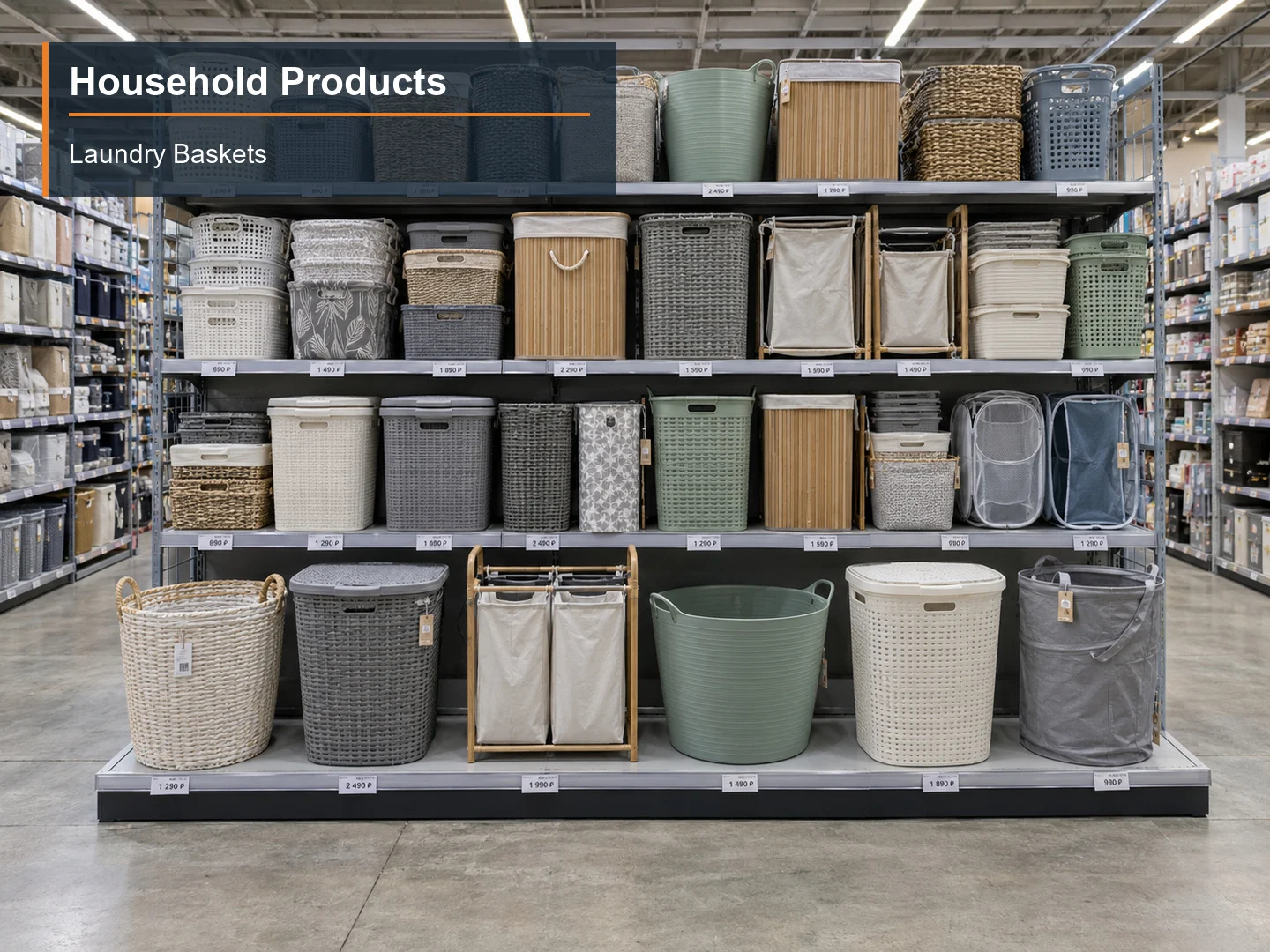 Laundry Baskets numbered subcategory photograph