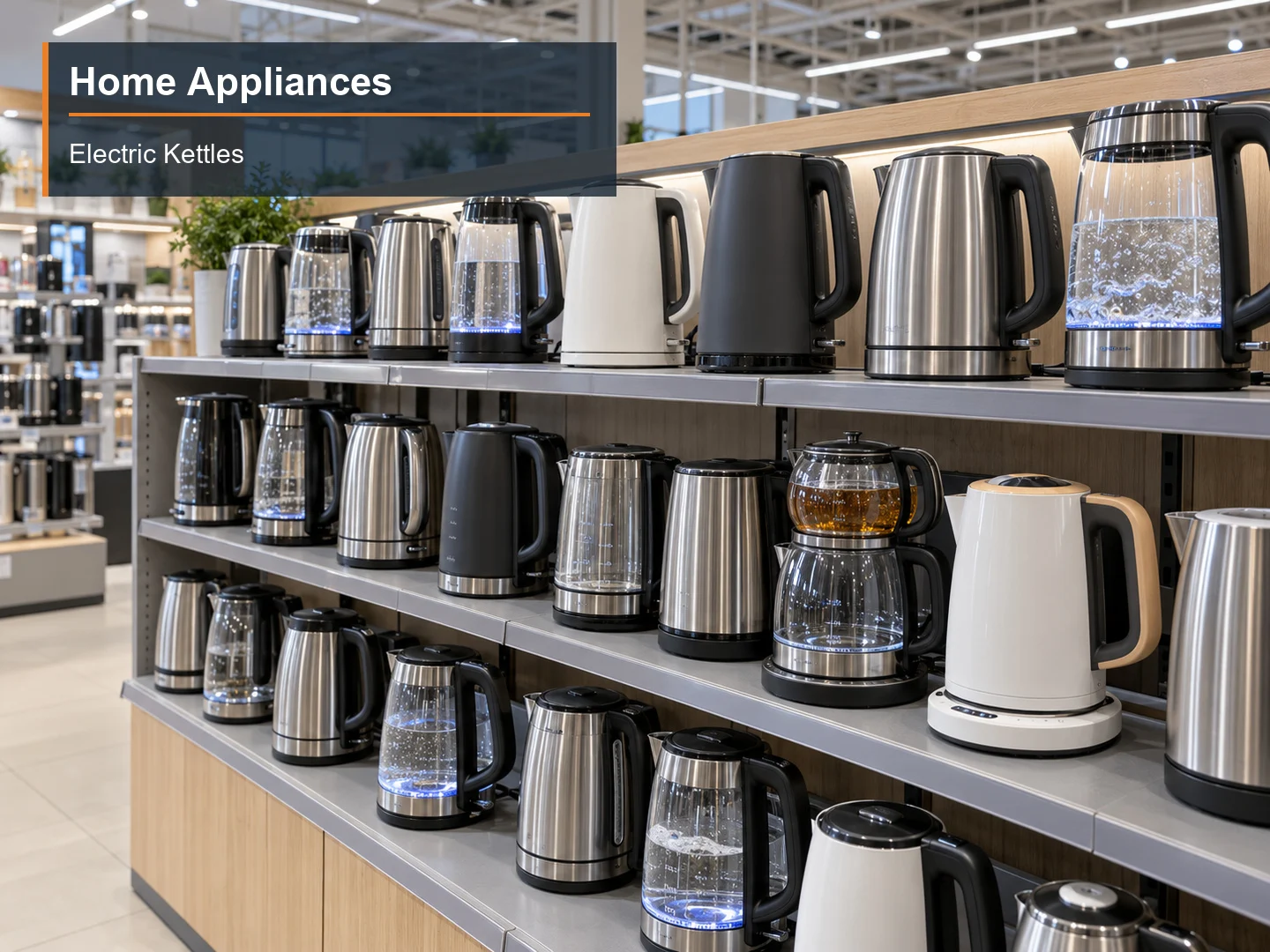 Electric Kettles numbered subcategory photograph