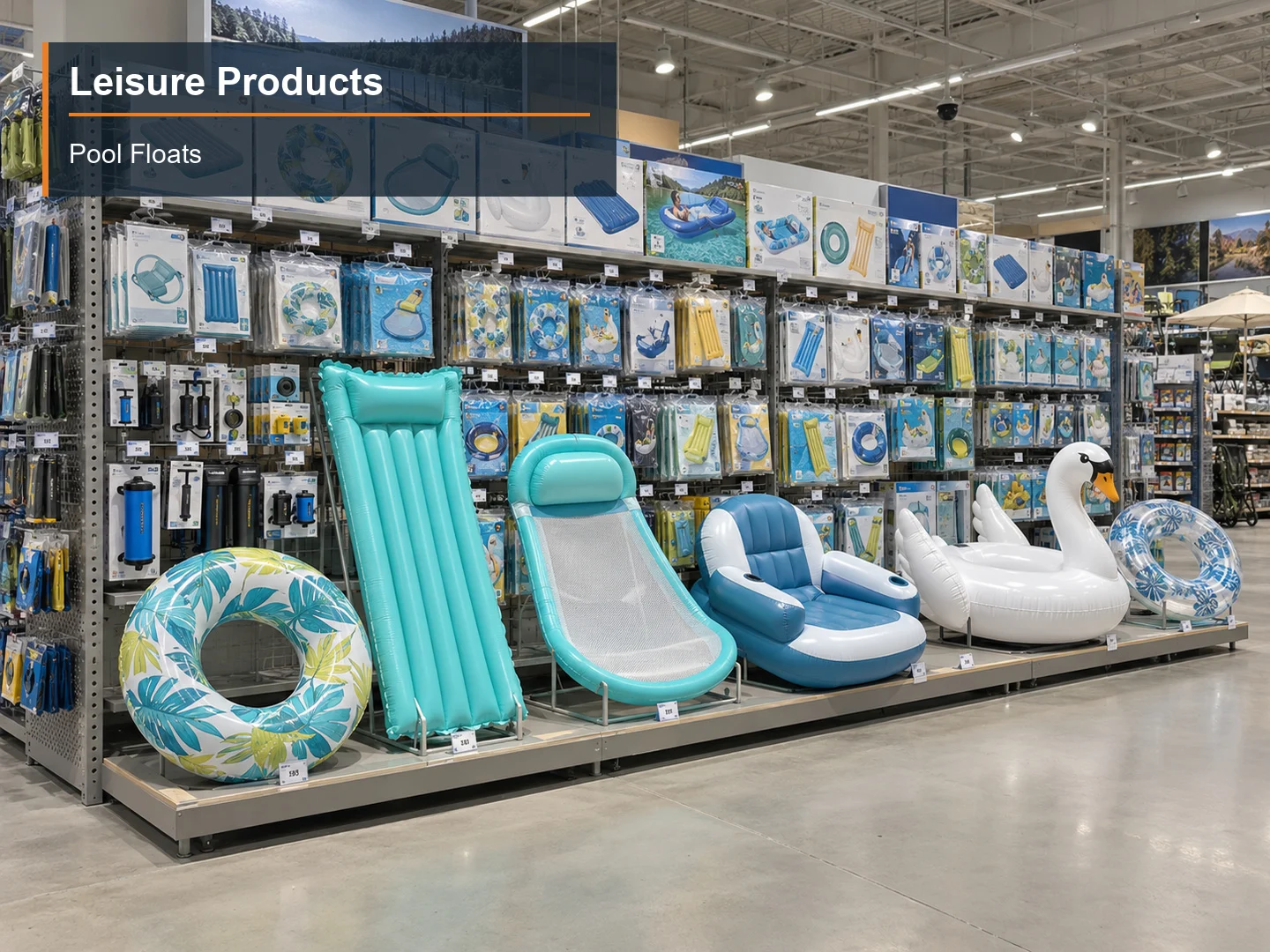Pool Floats numbered subcategory photograph