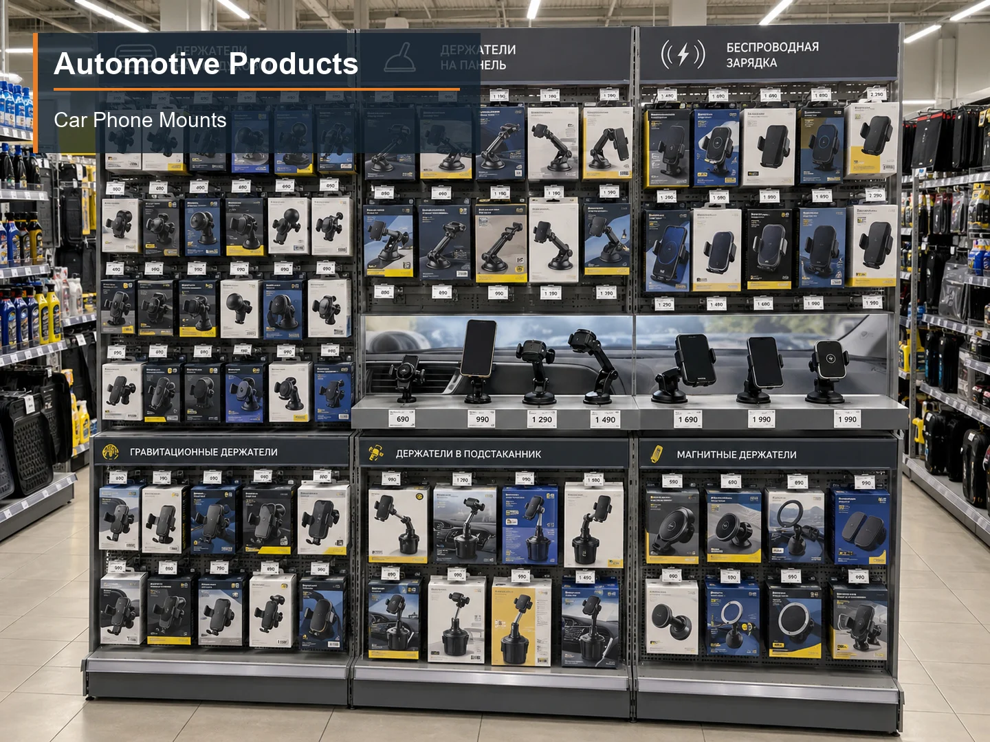 Car Phone Mounts numbered subcategory photograph