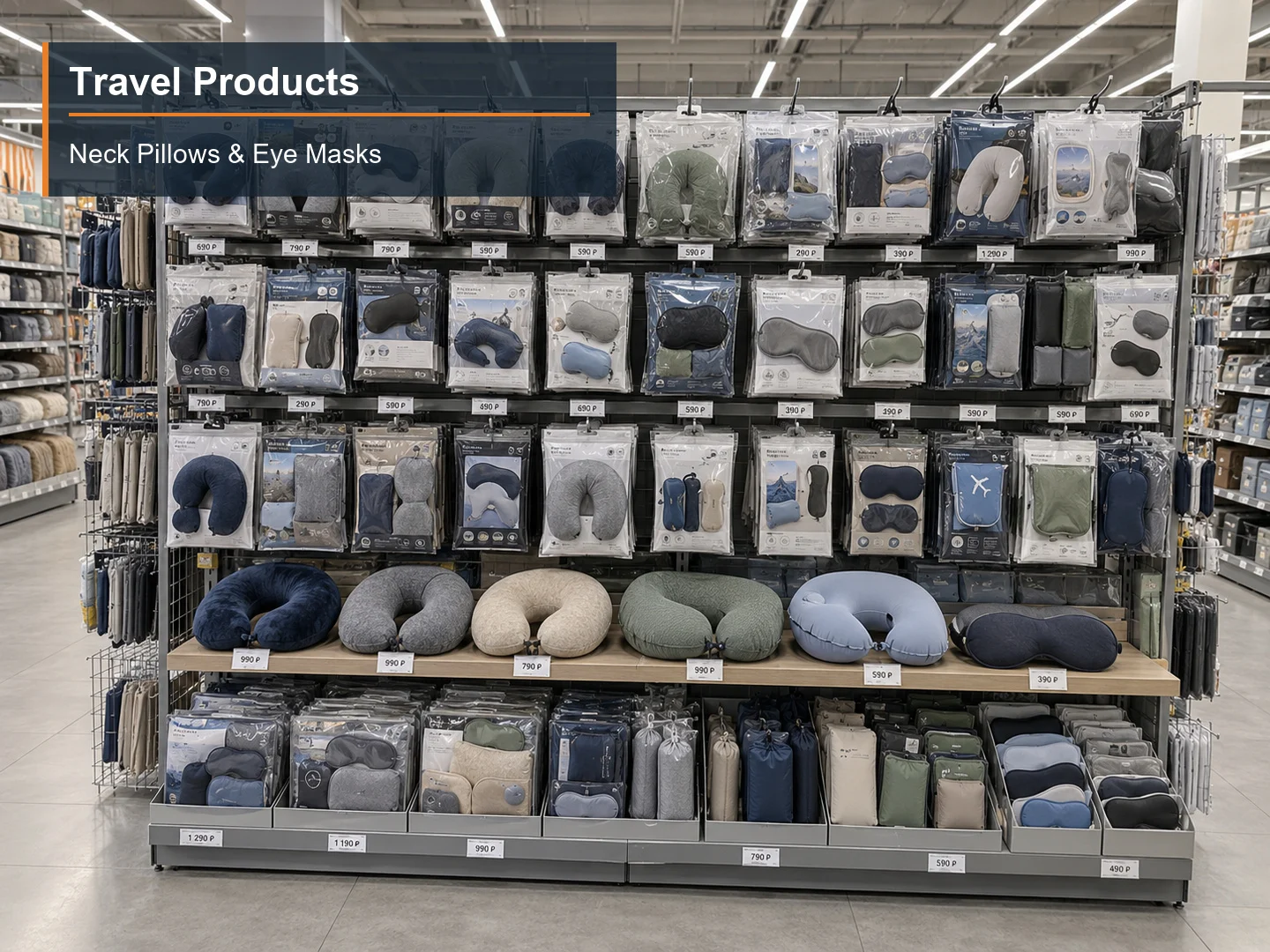 Neck Pillows & Eye Masks numbered subcategory photograph