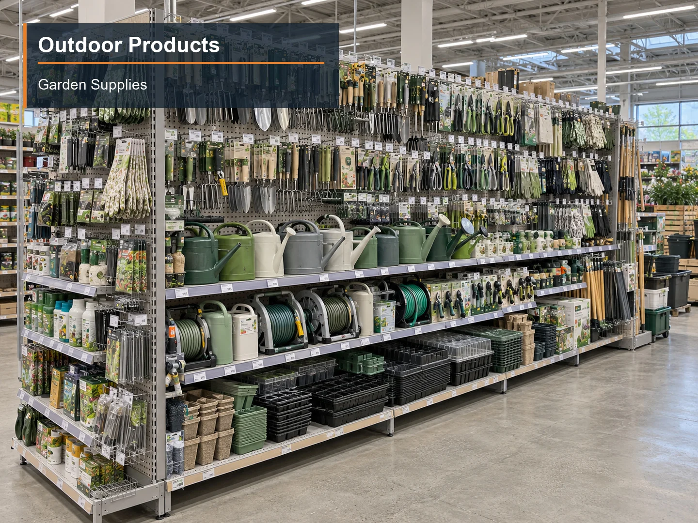 Garden Supplies numbered subcategory photograph