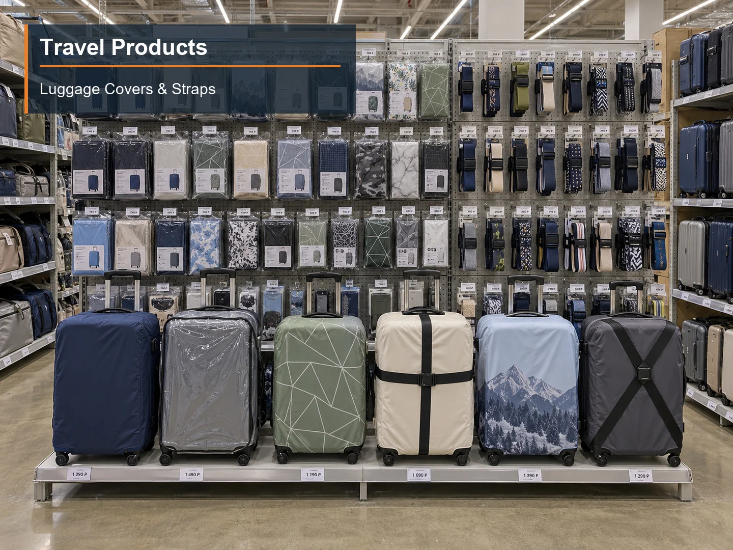 Luggage Covers & Straps numbered subcategory photograph